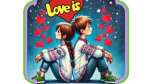Наочність на дошку "Love is..."