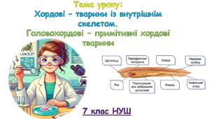 Презентація "Хордові – тварини із внутрішнім скелетом.  Головохордові – примітивні хордові тварини" 7 клас НУШ