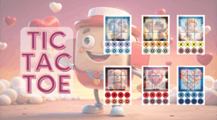 St. Valentine's Day. Tic Tac Toe шаблони