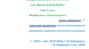 "ІНП". Модифікована програма для 2 класу II сем, "ЯДС". НУШ (до підручника 2019 року/2024р.)