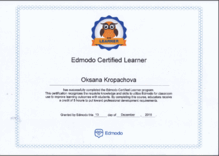  Сертифікований Edmodo (змішане навчання) Користувач