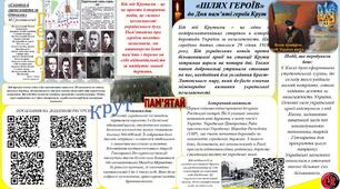 Віртуальний плакат "Шлях героїв" до Дня пам'яті героїв Крут