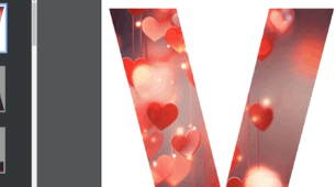 Напис-розтяжка на тему: “VALENTINE`S DAY”