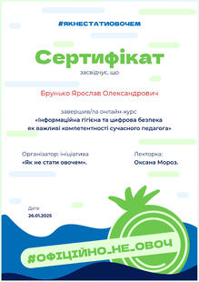  Як не стати овочем (в інфорпросторі)