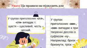 Спрощення в групах приголосних
