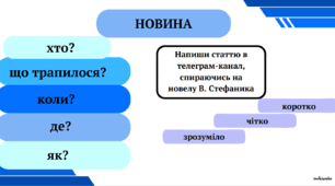Василь Стефаник. «Новина» - новела, яка вражає силою емоційного напруження та драматизму. Специфіка типізації образу Гриця Летючого.