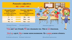 Присвійний прикметник / Possessive adjective