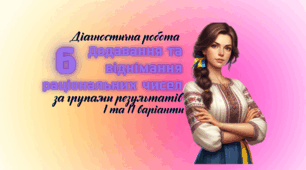 Діагностична робота з теми "Додавання та віднімання раціональних чисел" 6 клас за групами загальних результатів