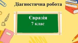 Діагностична робота з географії для 7 класу на тему "Євразія" з групами результатів