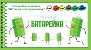 День БАТАРЕЙКИ.  Аналіз роботи за методом “Шість капелюхів мислення“