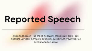 Reported Speech presentation