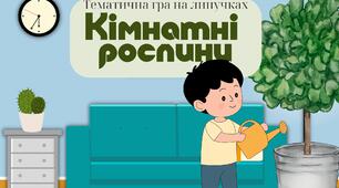 Тематична гра на липучках "Кімнатні рослини"