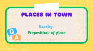 Урок англійської мови для учнів 6 класу (НУШ) за темою "Places in town. Reading. Prepositions of place""