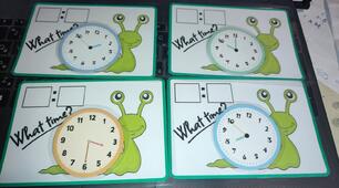 Набір для друку "What time?"